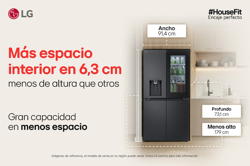 Más espacio interior en 6,3 cm